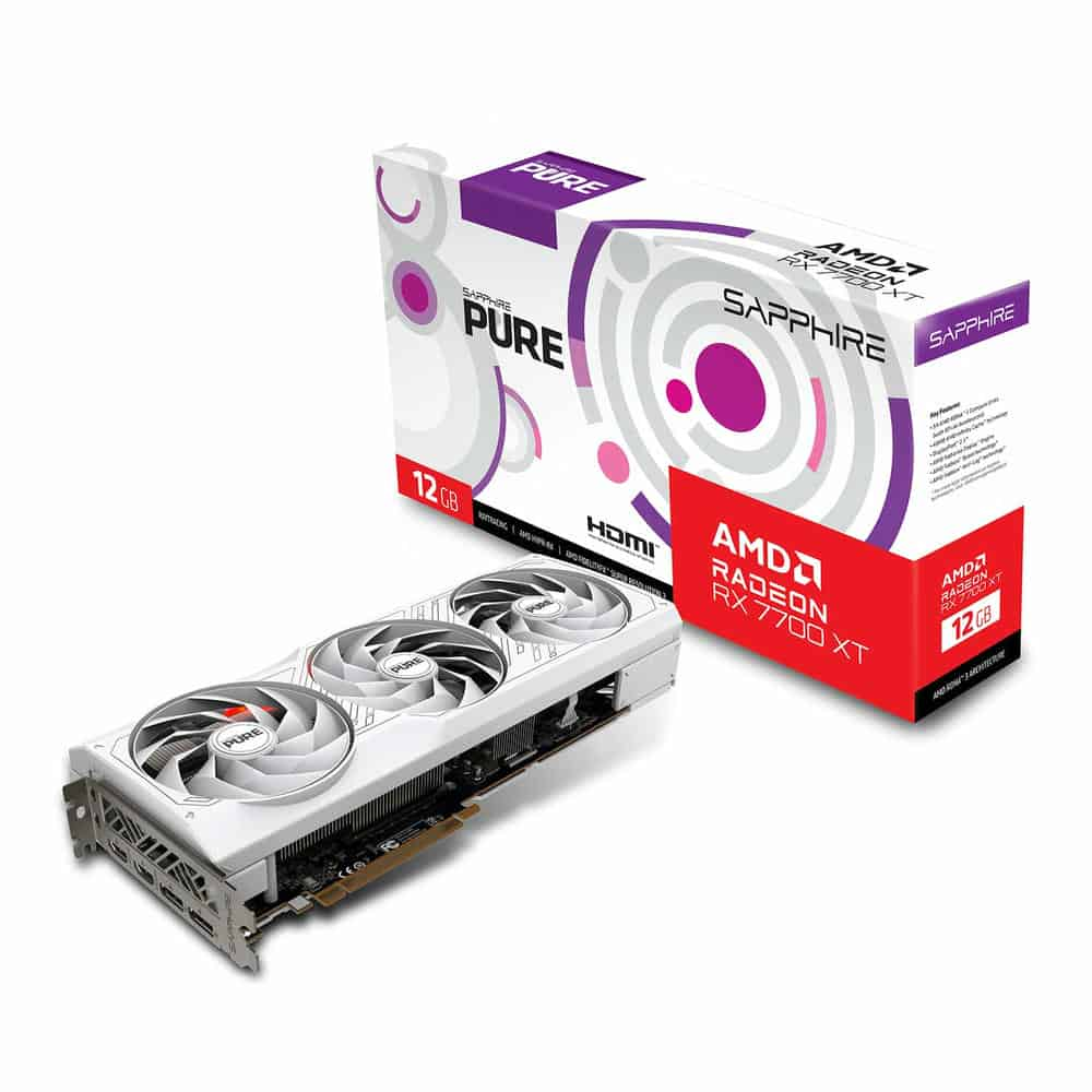 Sapphire AMD Radeon RX 7700 XT PURE 12GB Graphics Card